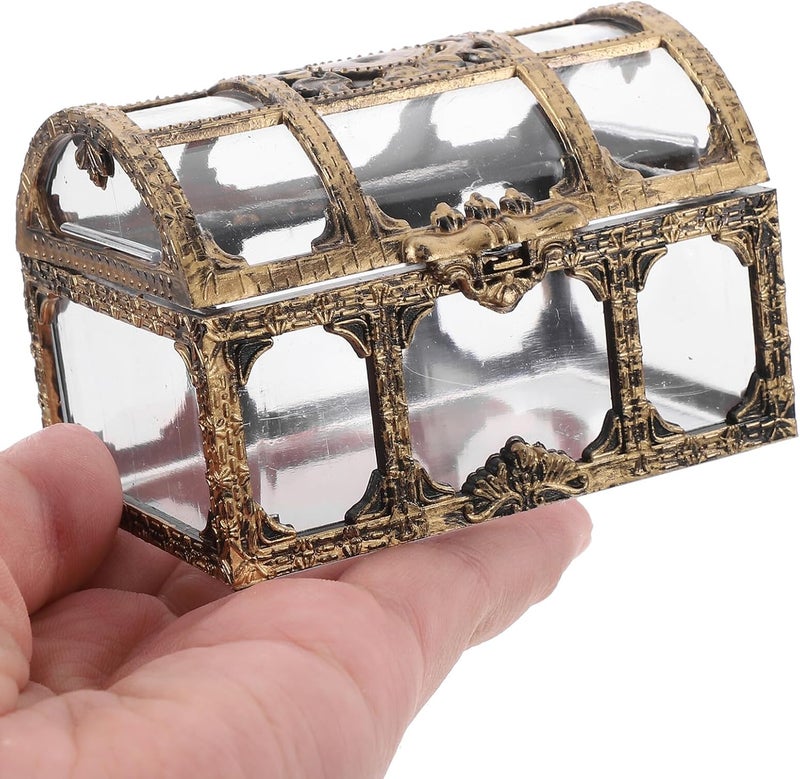IDEANATEGRATE 12pcs Plastic Candy Boxes Wedding Favor Containers Party Sweets Treasure Chest Small Candy Cases for Wedding and Celebration in Antique Bronze - Image 4