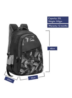 Genie Genie Lush 36 litres Black School Backpack for Girls (19 inch, 3 Compartments, Water Resistant)  - Image 5