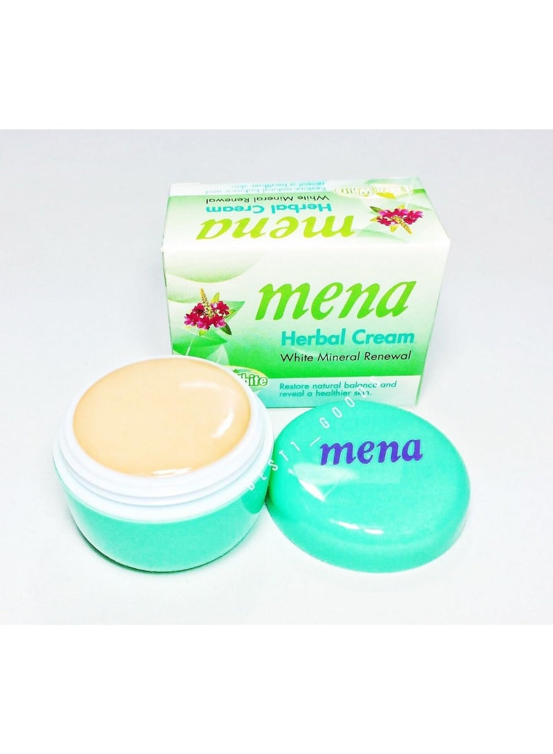 Mena Herbal Extra White Cream – Skin Whitening & Glow (3g) - Image 1