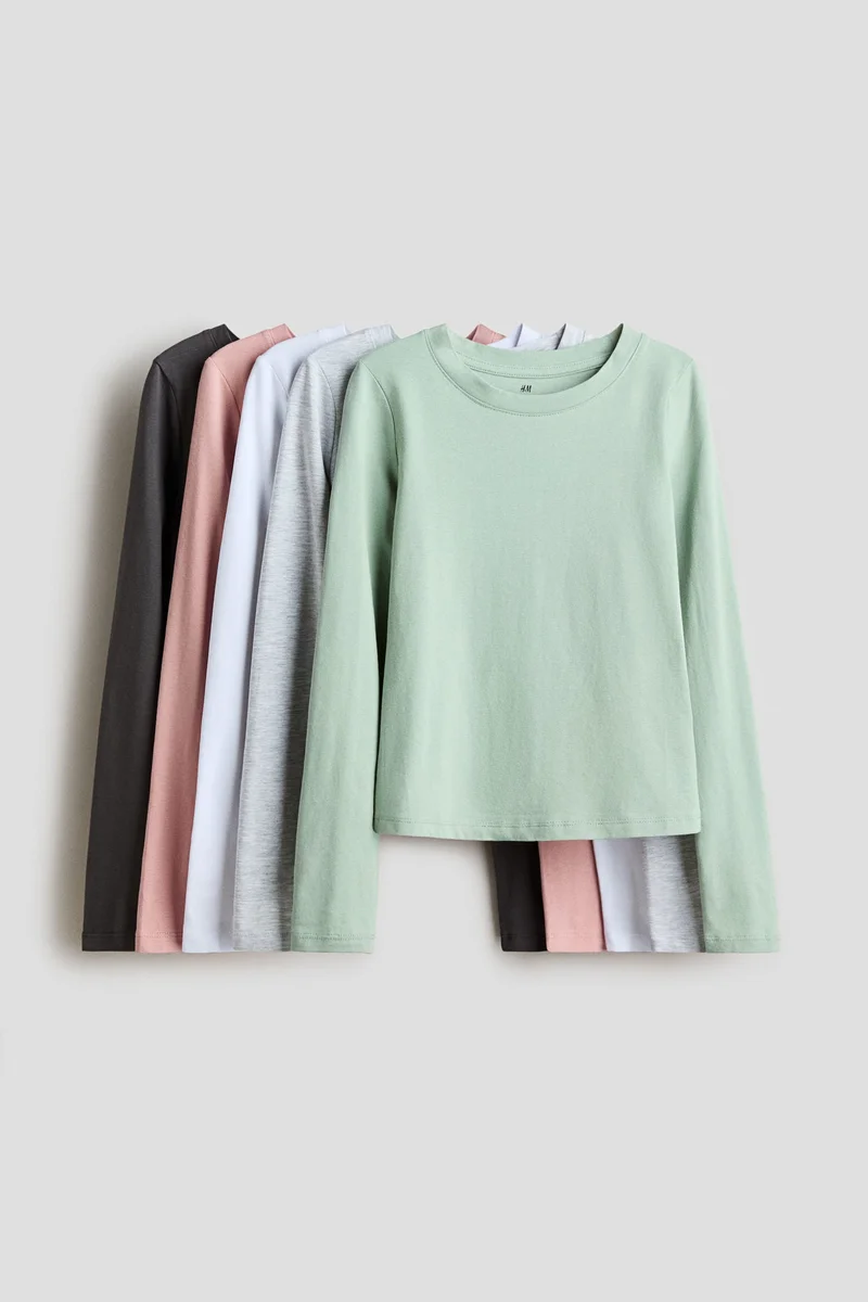 H&M 5-pack cotton tops