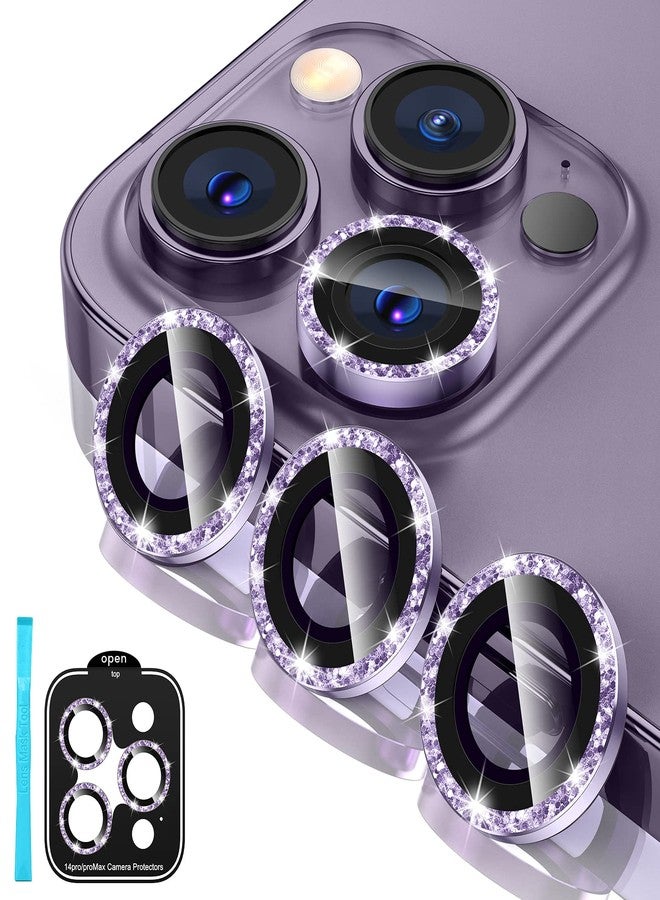 Tensea for iPhone 14 Pro/iPhone 14 Pro Max Camera Lens Protector, 9H Tempered Glass Camera Cover Screen Protector Metal Individual Ring Protector for iPhone 14Pro 6.1 inch iPhone 14 ProMax 6.7 inch - Image 1