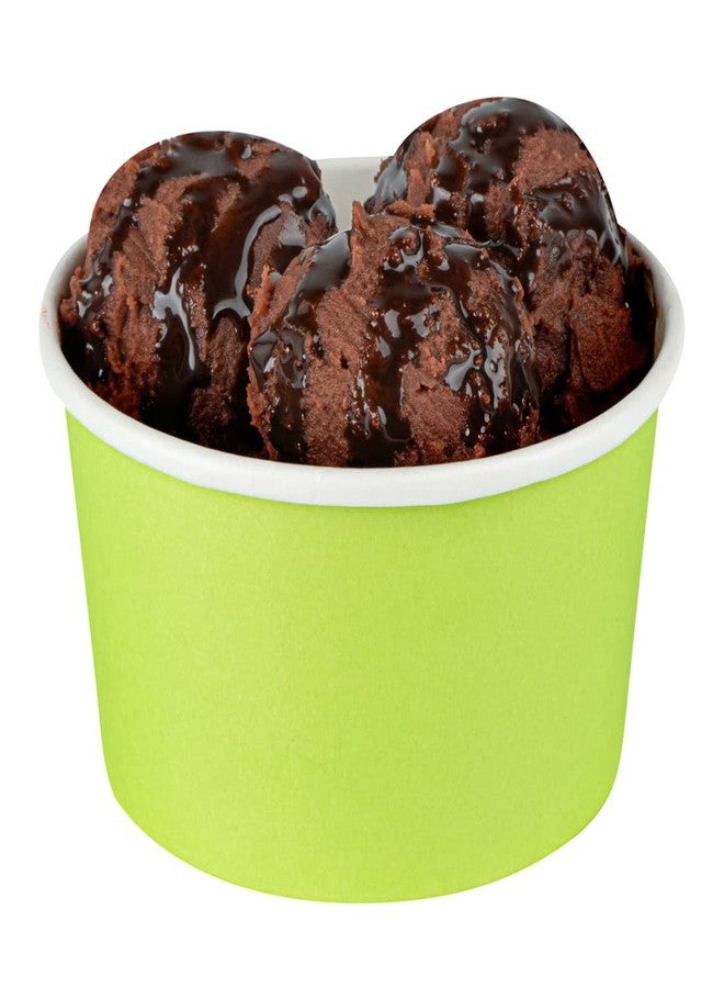 Restaurantware-Coppetta 8-Ounce Dessert Cups, 200 Disposable Ice Cream Cups - Lids Sold Separately, Sturdy, Light Green Paper Frozen Yogurt Bowls, For Hot And Cold Foods, Perfect For Gelato Or Mousse - Image 1
