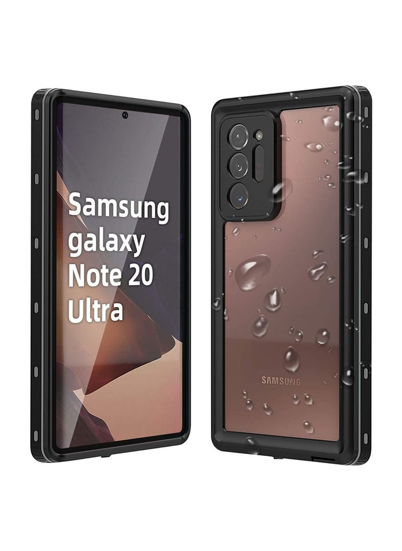 Generic - Samsung Note 20 Ultra Waterproof Case - IP68 Underwater Case Built-in Screen Protector Military Grade, Full Body Sealed Rugged Cover Snowproof Dustproof for Galaxy Note20 Ultra 5g- Black - Image 1