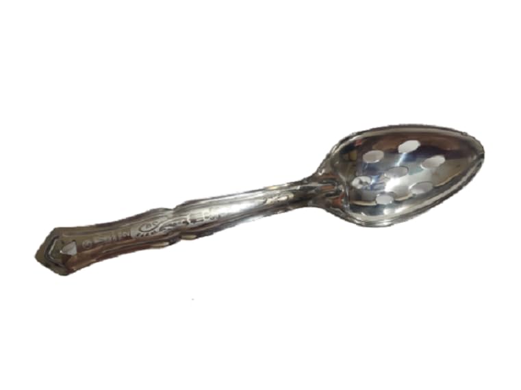 Dynore Stainless Steel Slotted/Plating/Pickle/Aachar Serving Spoon- Set of 2 - Image 3