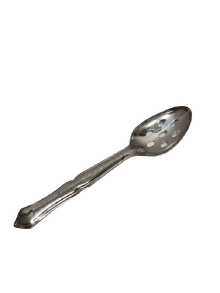 Dynore Stainless Steel Slotted/Plating/Pickle/Aachar Serving Spoon- Set of 2 - Image 4
