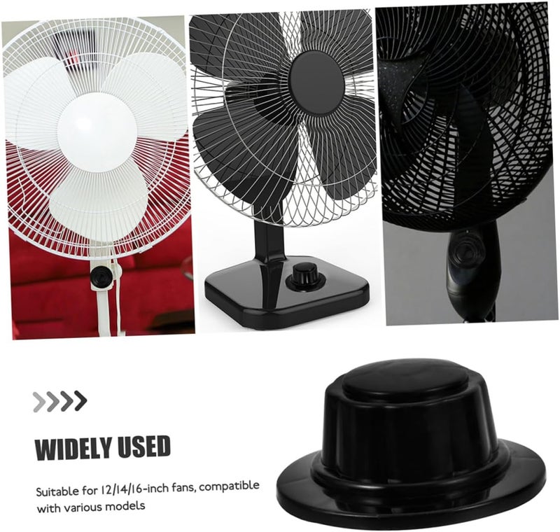 Garneck 10-Pack Black Fan Nut Covers for 12-14 16 Fans Easy Install Universal Size Nut Protectors for Home and Office Use and Design - Image 3