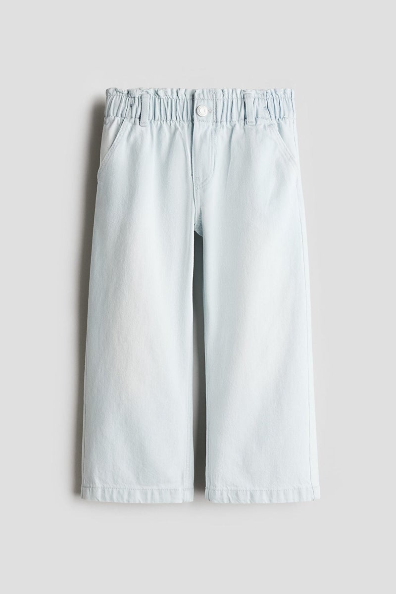 H&M Wide Leg Paper Bag Jeans - Image 1