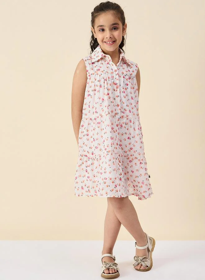 ستايلو بج Stylo Bug Ditsy Print Shirt Dress with Buttons