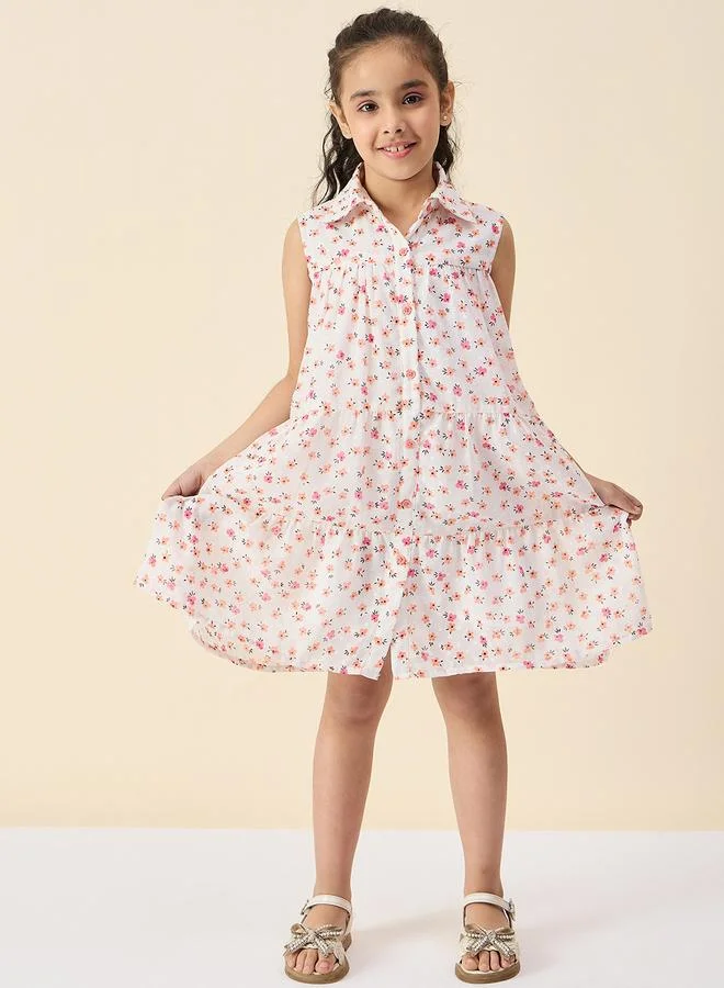 ستايلو بج Stylo Bug Ditsy Print Shirt Dress with Buttons