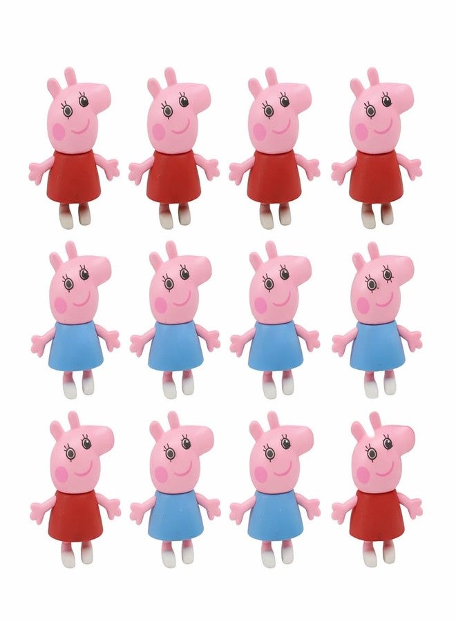 Radiance Pepa Pig Character Erasers for Kids | Cute Cartoon Pencil Erasers for School & Art Use | Soft Rubber, Non-Toxic | Kids Stationery & Return Gifts | Pack of 12 - Image 1