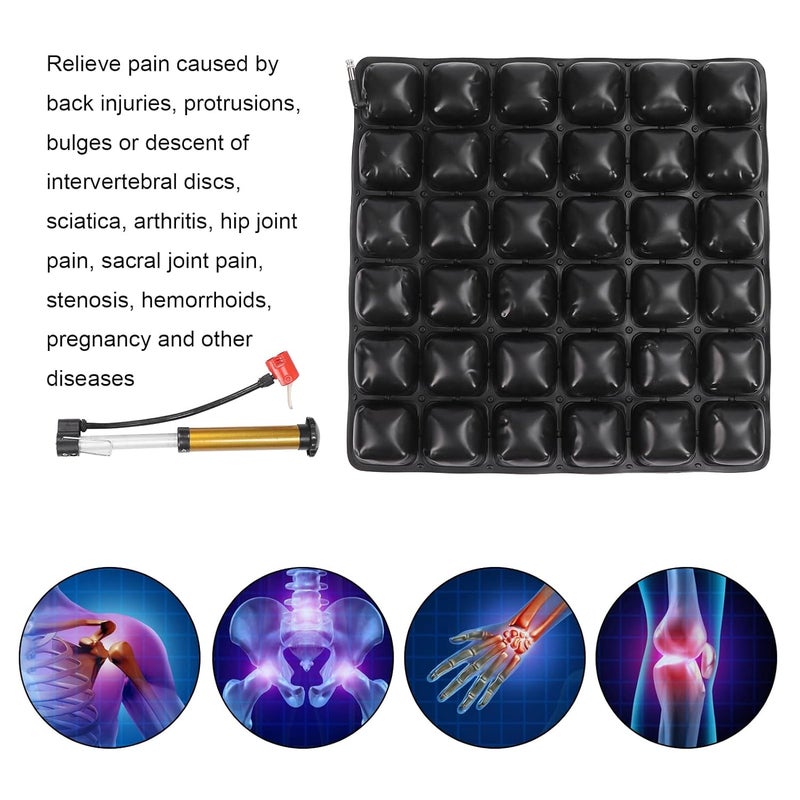 كلاراكو وسادة مقعد قابلة للنفخ ثلاثية الأبعاد، وسادة مريحة وجيدة التهوية لكرسي متحرك للسيارة أثناء الحمل والتهاب المفاصل - Image 3