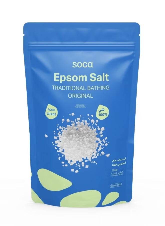 SOCA Epsom Salt - Traditional Bathing Original 500g - Image 1