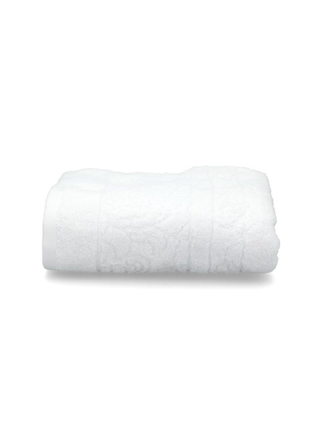 Cannon Highly Absorbent Premium Quality Jacquard Hand Towel White 50 x 100 cm - Image 3