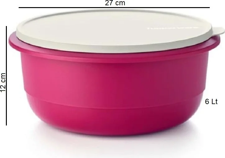 Tupperware Miksim 6 Lt Preparation Storage Container Fusya Hsgl