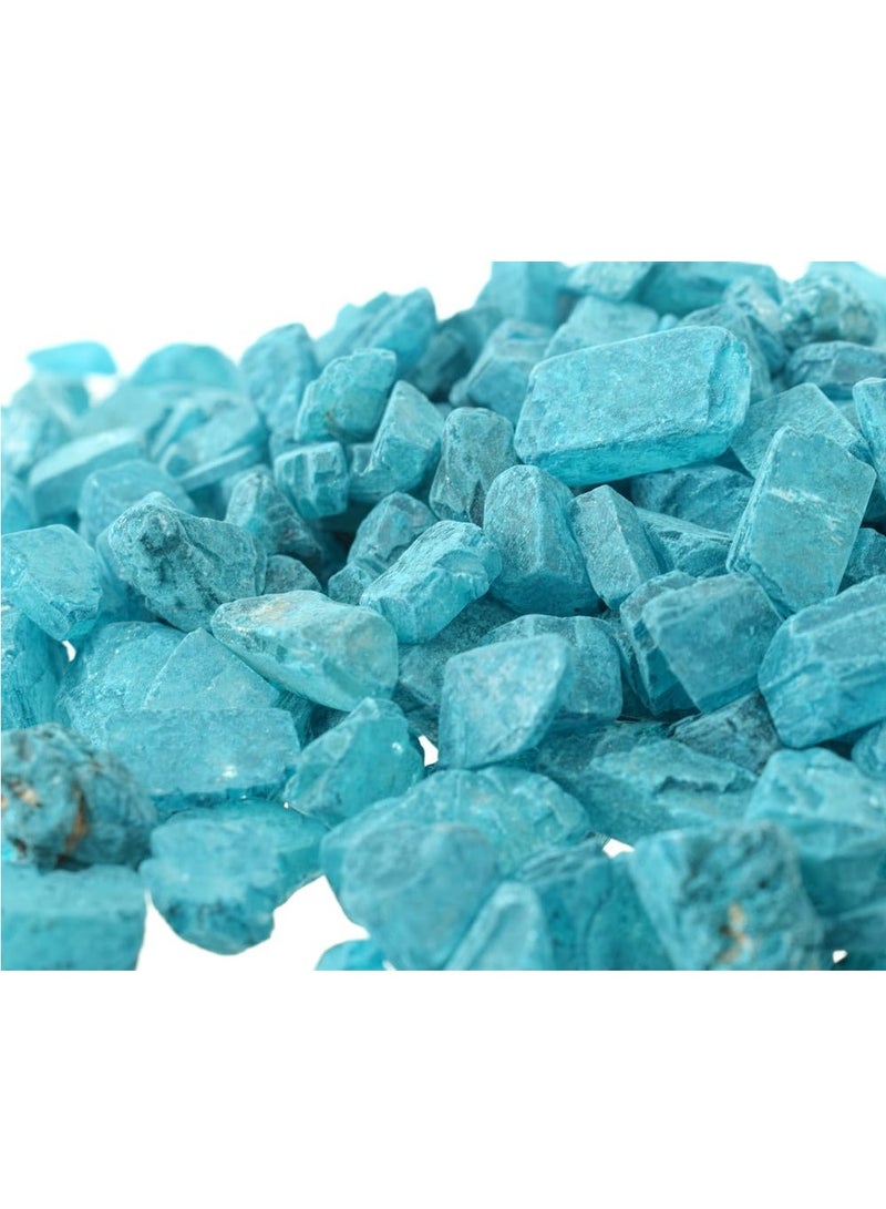 نباتات البستنة الصغيرة المحفوظة بوعاء للنباتات ، ديكور المنزل DIY ، حصى الحوض ، حشوات المزهرية ، حديقة الجنيات ، أحجار المناظر الطبيعية الخارجية 1 عبوة (700 جم) الديكور الخارجي - الفيروز - Image 3