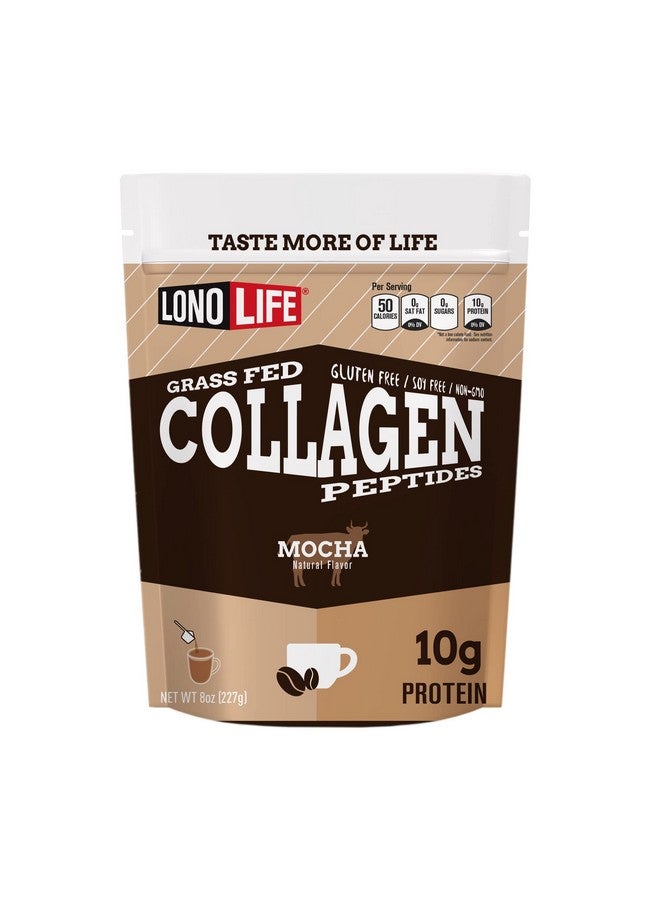 LonoLife Mocha Collagen Peptides With 10G Protein Paleo And Keto Friendly 8Ounce Bulk Container Packaging May Vary - Image 2