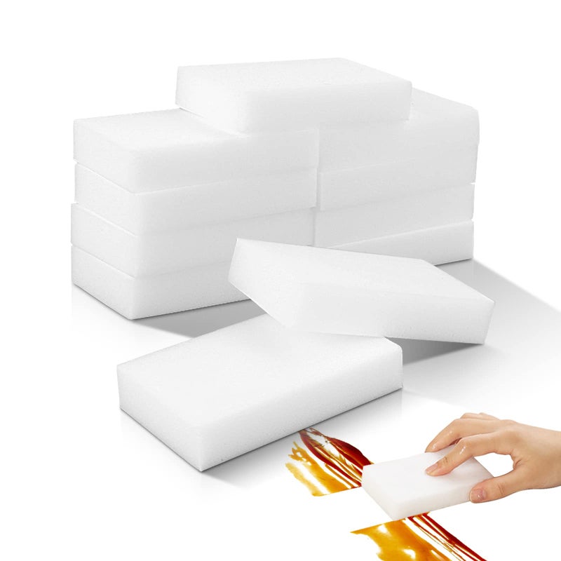 VACAIATU 10Pack Melamine Sponges For Multi-Purpose Cleaning - Tough  Durable Magic Sponge Erasers For Use On Sinks  Kitchen  Bathrooms  Walls  Floors  Bathtubs  Shoes  Furniture  Cars - Won'T Rip Easily. - Image 1
