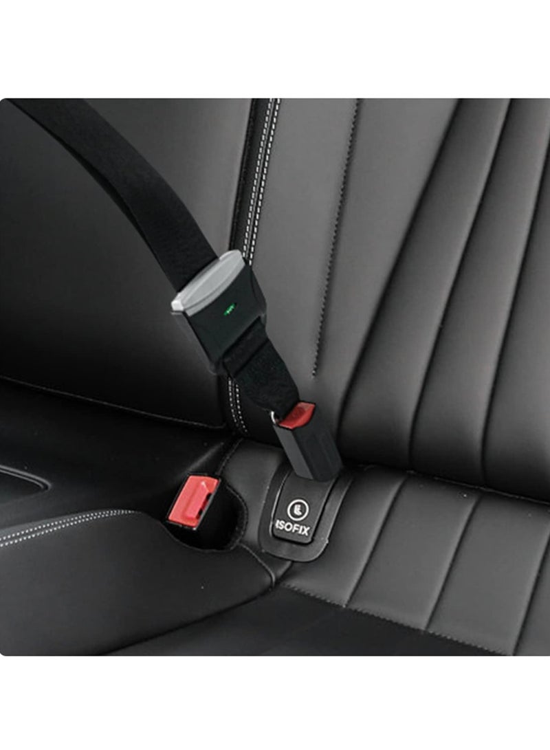 ISOFIX Car Seat Strap Adjustable Retractable Versatile Fixing Strap Seats Belt, Compatible with General ISOFIX Baby Seat Car, Fixing Straps with Latch Interface, withstand 15000N Tension - Image 3