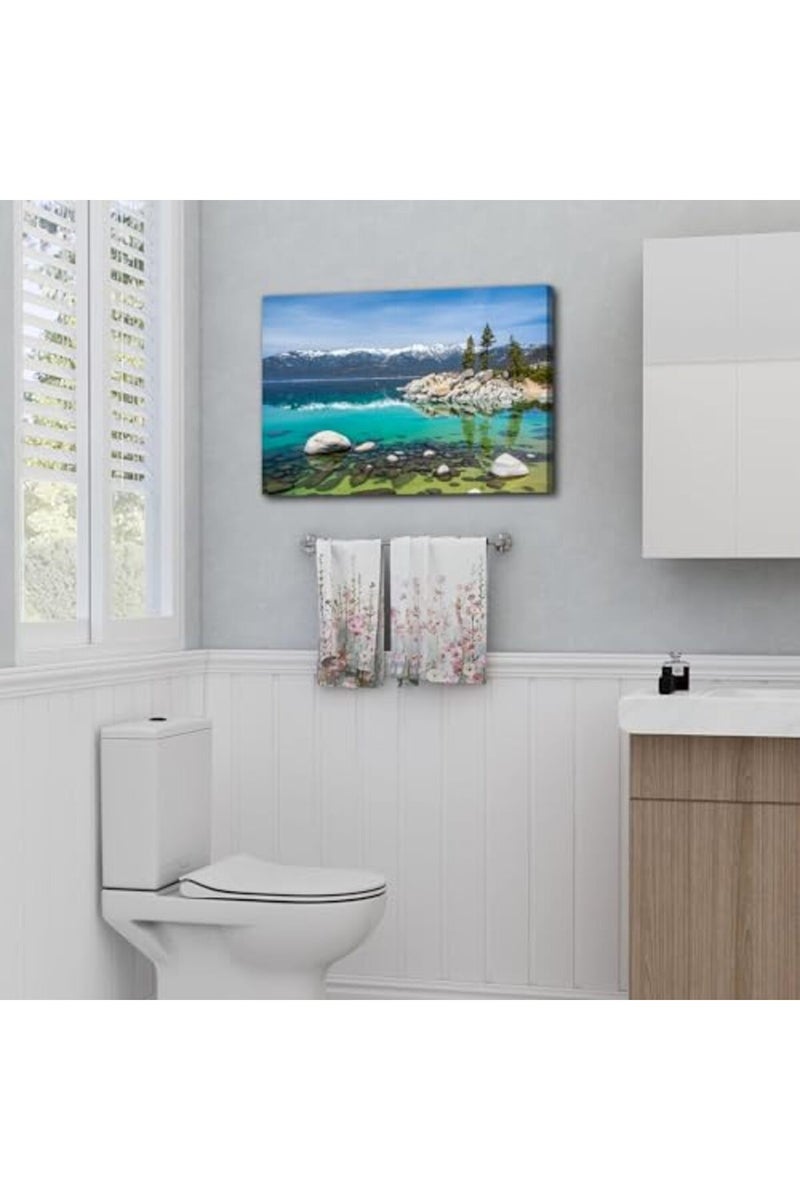 YOOOAHU Lake Tahoe Nature Canvas Wall Art - Image 2