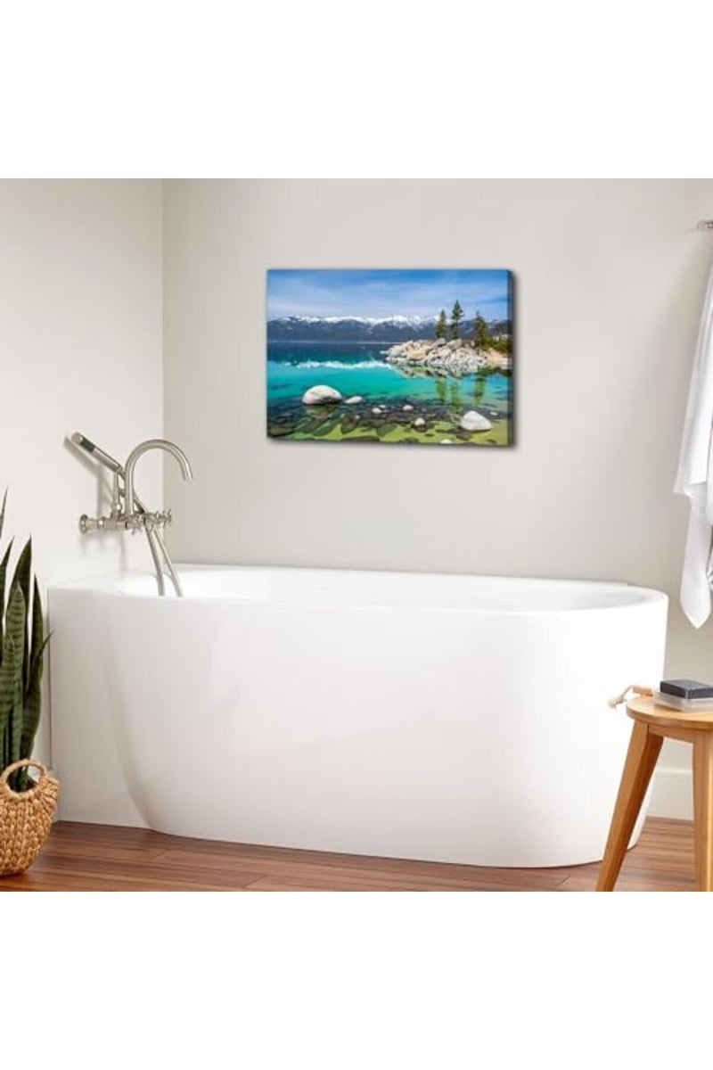 YOOOAHU Lake Tahoe Nature Canvas Wall Art - Image 4
