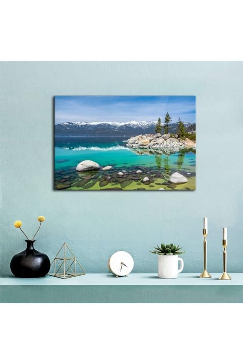 YOOOAHU Lake Tahoe Nature Canvas Wall Art - Image 3