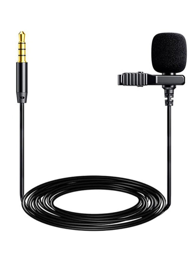 ELTRAZONE "MC-R1 Lavalier Microphone – Professional Omnidirectional Condenser Mic for Mobile Recording, YouTube, and Interviews" - Image 1