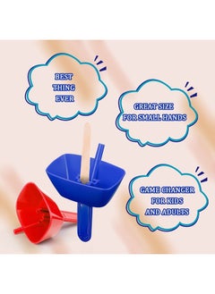SAVITA 2pcs Drip Free Popsicle Holder, Reusable Ice Cream Holder Popsicle Holders with Straw Mess Free BPA Free Frozen Popsicle Holder Ice Popsicle Holders for Summer Pool Party  - Image 2