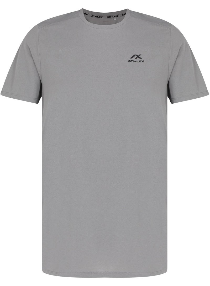 Athlex Men’s Motion Training T-Shirt Grey EU 46 – Quick-Dry, Moisture-Wicking Sportswear with Flat Seams for Gym Workouts & Outdoor Activities - Image 5
