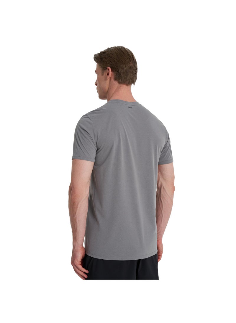 Athlex Men’s Motion Training T-Shirt Grey EU 46 – Quick-Dry, Moisture-Wicking Sportswear with Flat Seams for Gym Workouts & Outdoor Activities - Image 2