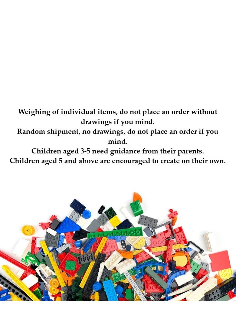 Loquat 1000G DIY Random Small Particle Building Block Toy Without Drawings Comes With 3 Pcs Randomly Colored Building Block Base Plates - Image 5