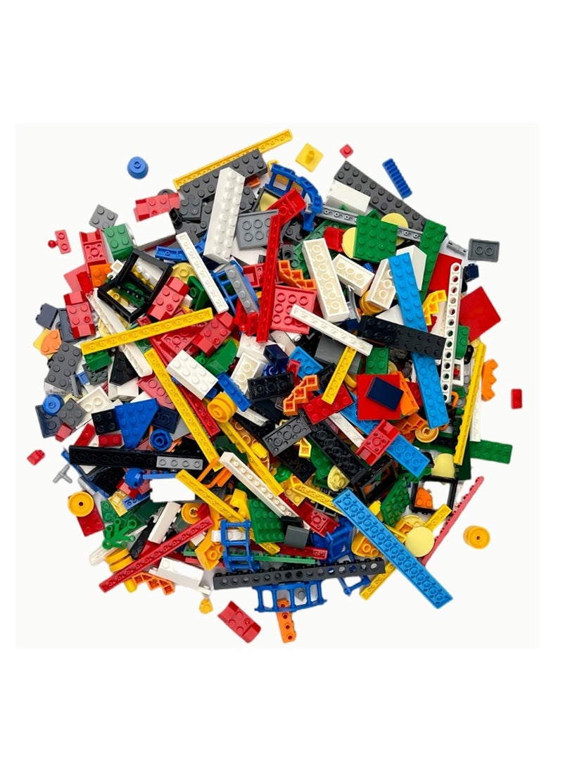 Loquat 1000G DIY Random Small Particle Building Block Toy Without Drawings Comes With 3 Pcs Randomly Colored Building Block Base Plates - Image 4