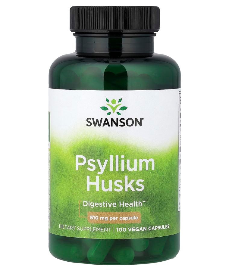 Psyllium Husks 610 mg 100 Vegan Capsules