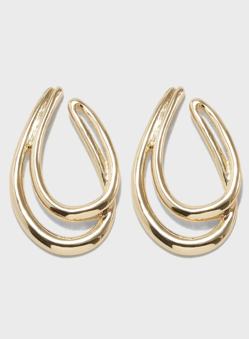 NEW LOOK Double Curl Earrings