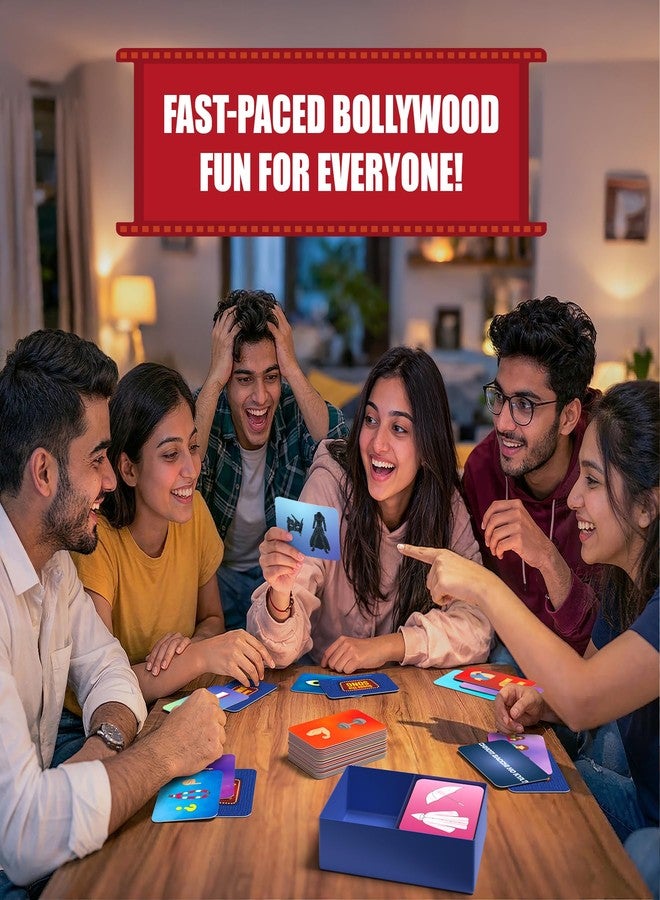 Gouda Games لعبة غودا جيمز بوليوود باتل 2.0 - لعبة بطاقات سريعة الإيقاع تعتمد على المعلومات العامة والتخمين، مناسبة للمجموعات، وليالي الألعاب، والحفلات، هدية لمحبي بوليوود، وعشاق ألعاب الطاولة، والمراهقين والبالغين، تتسع لـ 3 لاعبين فأكثر. - Image 3