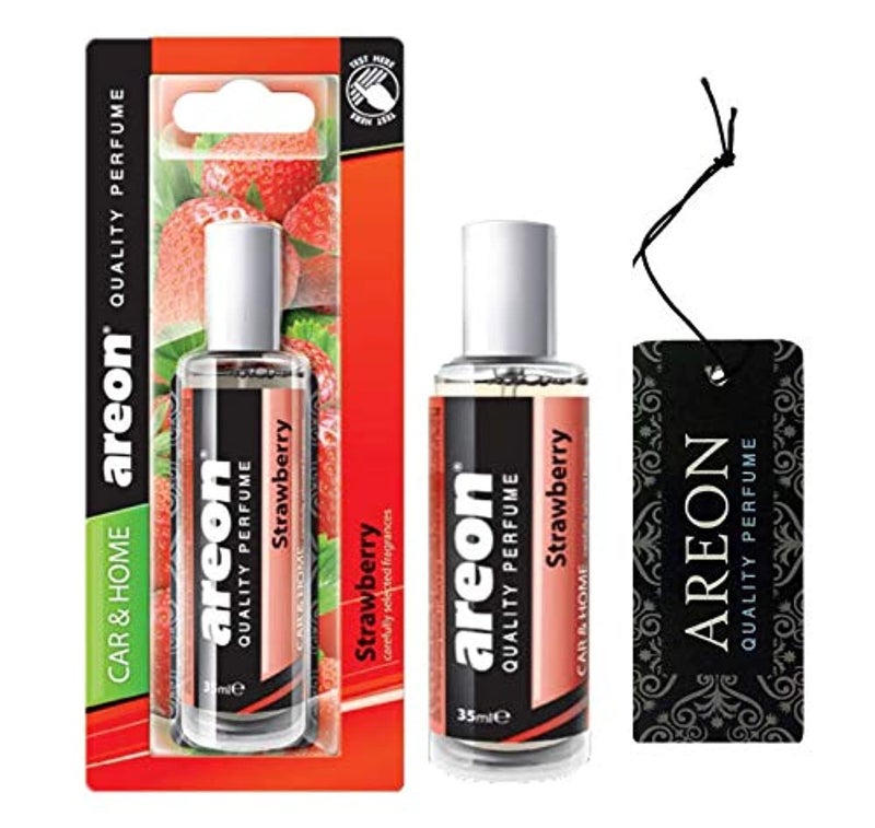 Areon Strawberry Car Perfume with Spray (35 ml) - Image 5