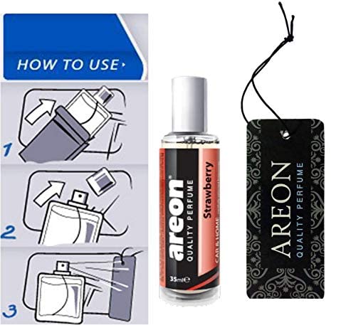 Areon Strawberry Car Perfume with Spray (35 ml) - Image 2