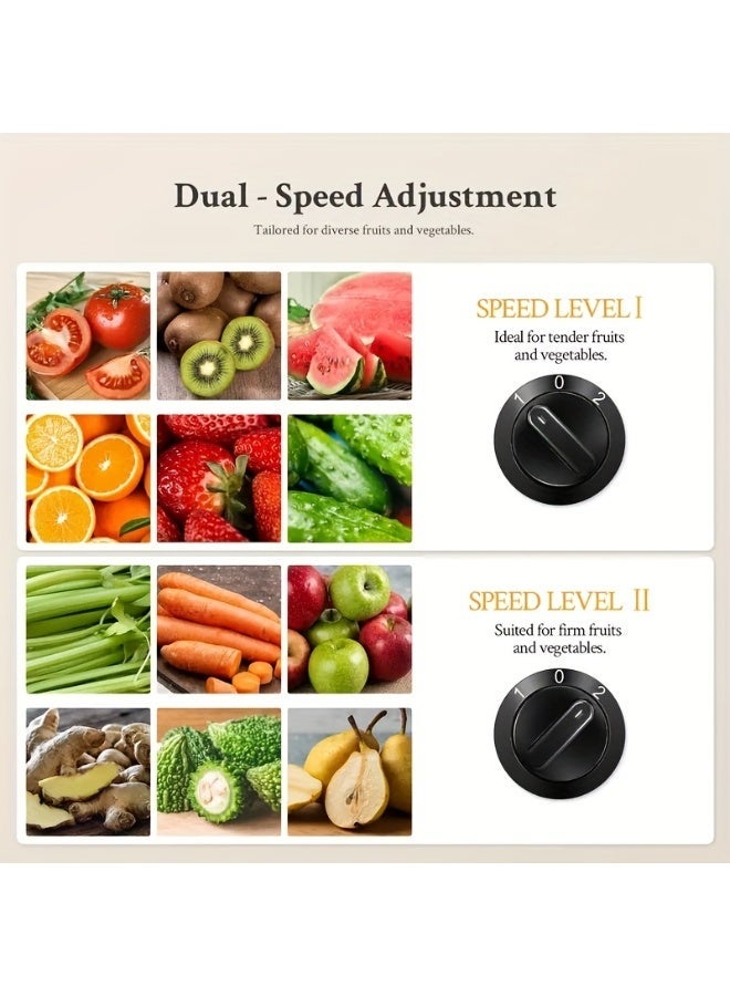 New juicer, centrifugal juicer with 3-inch wide-mouth fruit and vegetable feed chute,easy to clean, stainless steel - Image 3