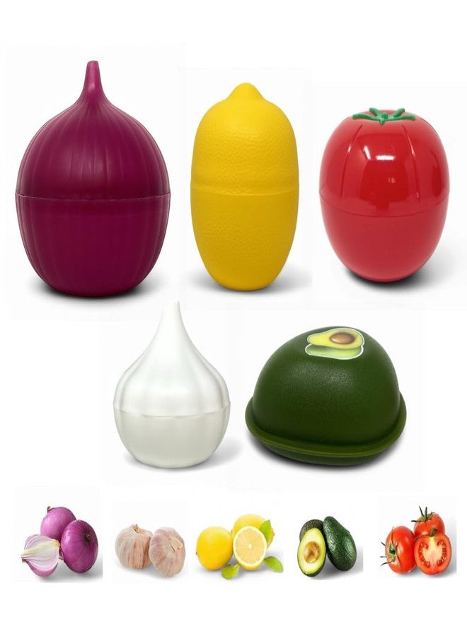 GODAGE Vegetable and Fruit Saver, Keep Fresh Longer, Reusable Storage Keeper, Vegetable and Fruit Storage Containers in Fridge, BPA Free (Tomato) - Image 4