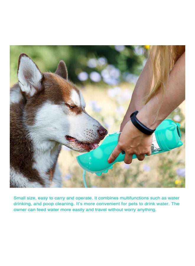 Loquat Portable Pet Travel Water Dispenser With Litter Shovel Blue/Clear 27x9.70x10cm - Image 2