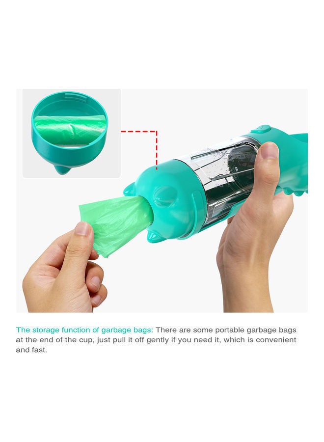 Loquat Portable Pet Travel Water Dispenser With Litter Shovel Blue/Clear 27x9.70x10cm - Image 3