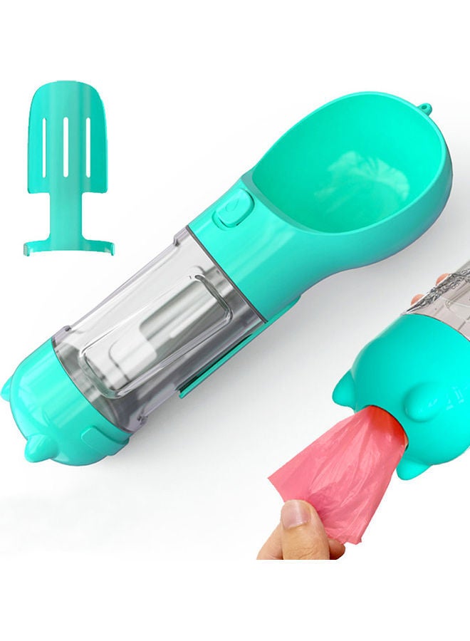 Loquat Portable Pet Travel Water Dispenser With Litter Shovel Blue/Clear 27x9.70x10cm - Image 1