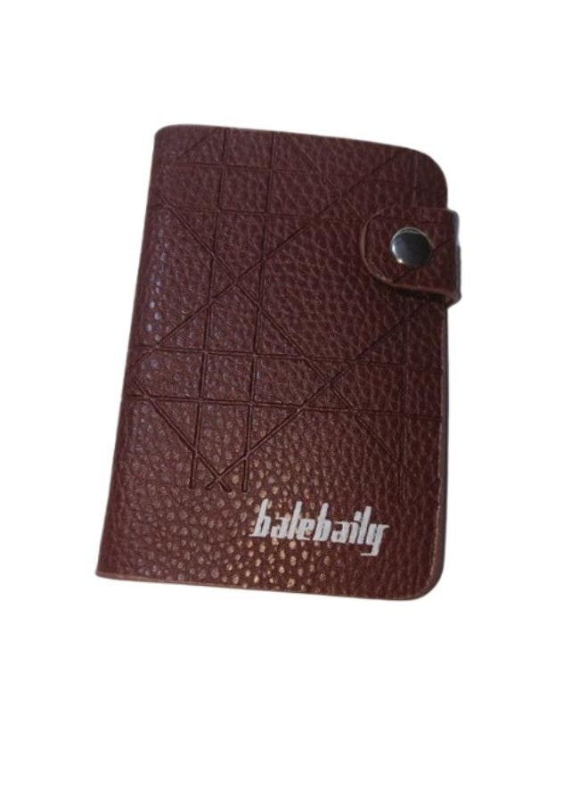 Generic - Leather Wallet with Zipper for Small Card Holder with 11 Cards Capacity - Image 1