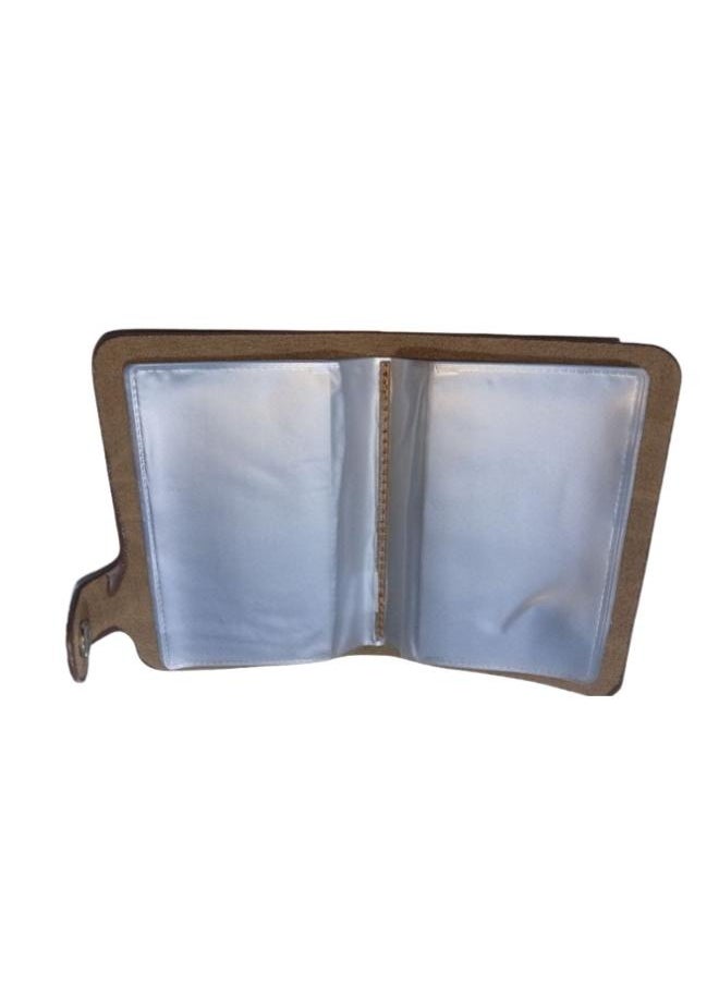 Generic - Leather Wallet with Zipper for Small Card Holder with 11 Cards Capacity - Image 1