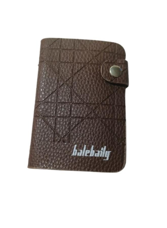 Generic - Leather Wallet with Zipper for Small Card Holder with 11 Cards Capacity - Image 1