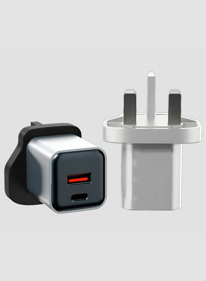 تيكو شاحن تيكو TK-886 بقوة 45 واط فائق السرعة USB + محول حائط سريع Type C إلى Type C - أسود - Image 1