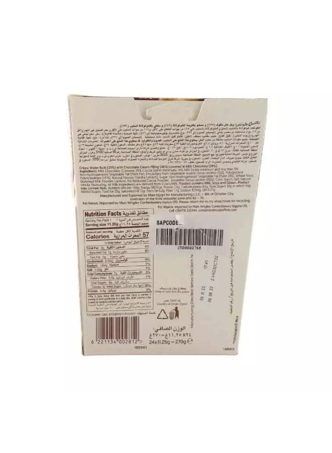 Galaxy Flutes Crispy Chocolate Twin Fingers- 24X11.25 gms - Image 3