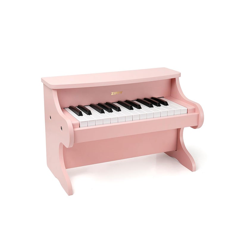ZIPPY Kids Piano Keyboard 25 Keys Digital Piano for Kids Mini Music Educational Instrument Toy Wood Toy for Toddlers Girls Boys Pink - Image 3