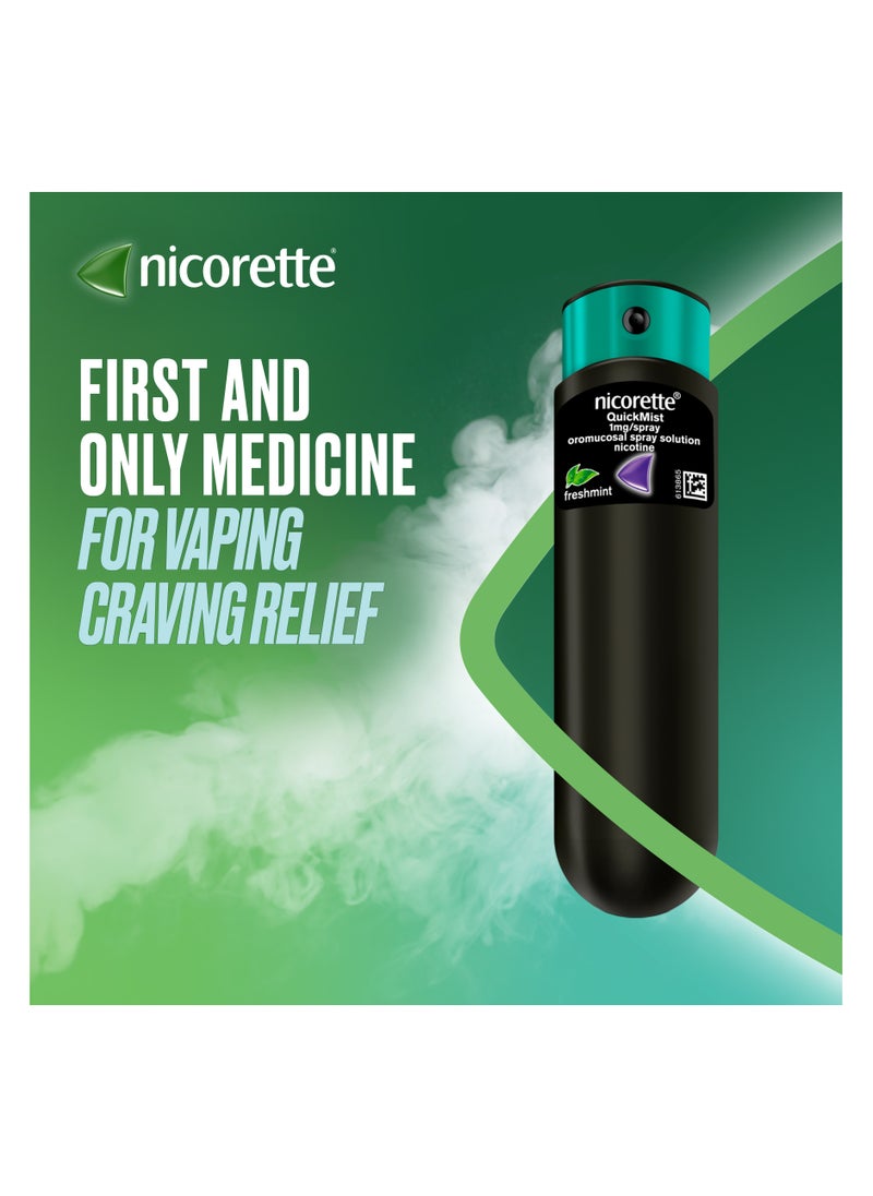 nicorette Nicorette - Quickmist Mouth Spray, Freshmint - 2 x 150 Sprays  - Image 3