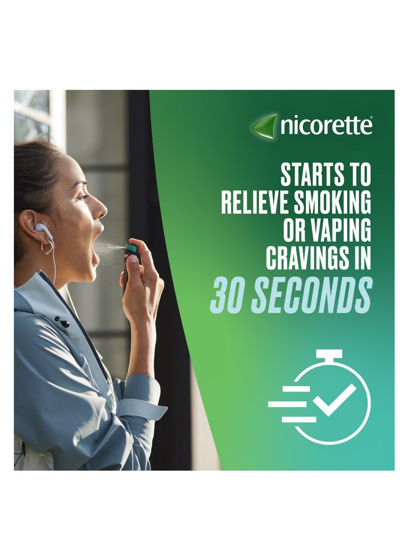 nicorette Nicorette - Quickmist Mouth Spray, Freshmint - 2 x 150 Sprays  - Image 2