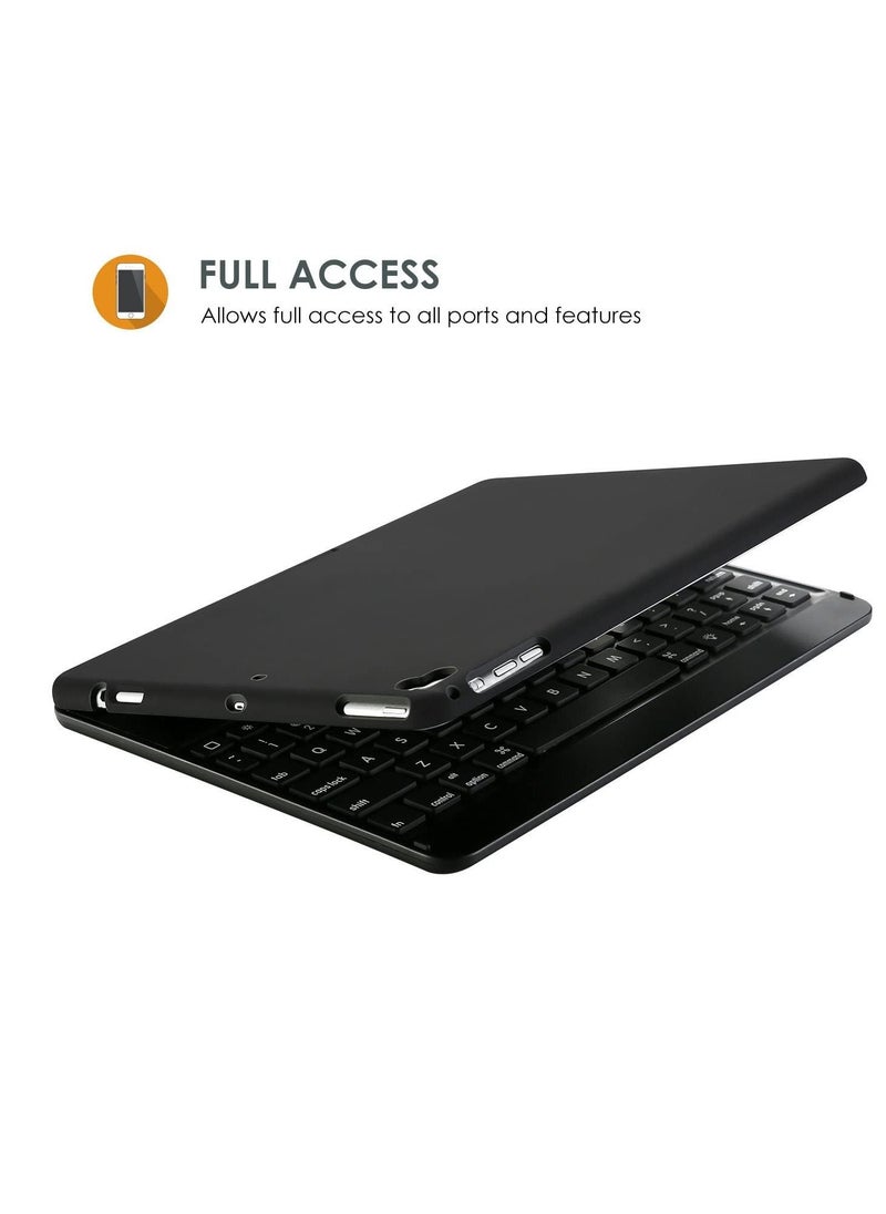 Procases - Keyboard Case for iPad 9.7 2018 2017 iPad Pro 9.7 iPad Air 1/2 360 Degree Rotation Swivel Keyboard Cover - Image 1